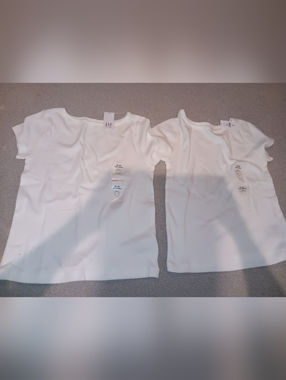 Kids GAP Short Sleeve White T Shirts